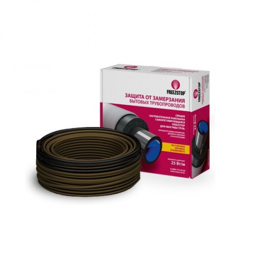 Греющий кабель Freezstop-25-1 на трубу &mdash; 