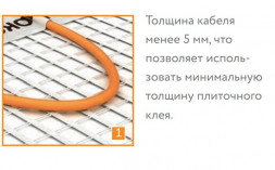 Нагревательный мат Теплолюкс Tropix МНН 960 Вт/6,0 кв.м